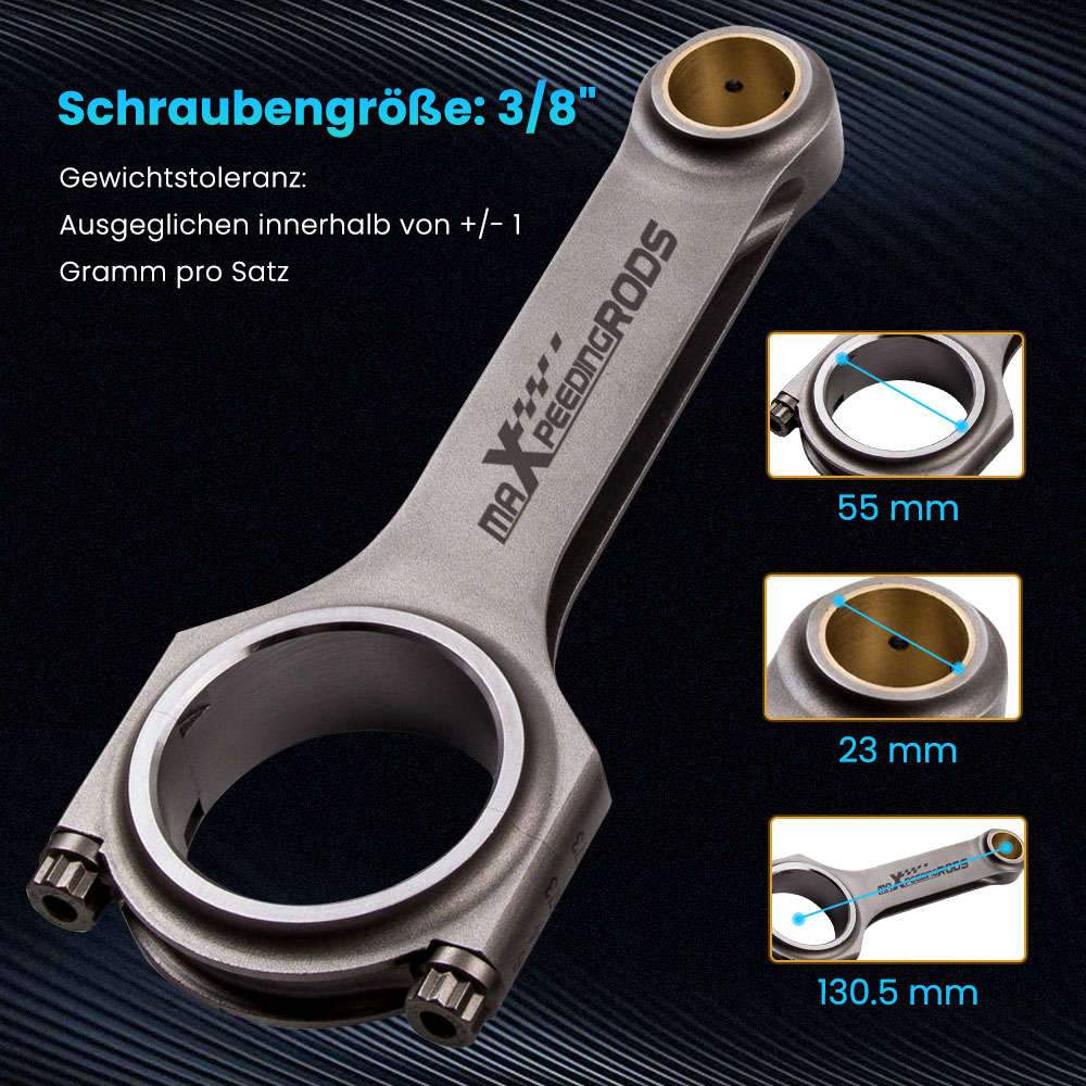 Für Subaru Pleuel H-Schaft Pleuel für Subaru Impreza WRX STI Legacy Turbo EJ20 130,5mm ARP NEU DE