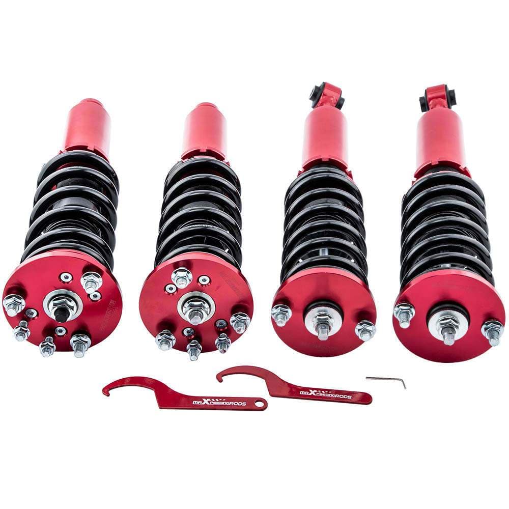 Gewindefahrwerke Coilovers kompatibel für Honda Accord 2003-2007 kompatibel für Acura 2004-2008 Gewindefahrwerk Rot