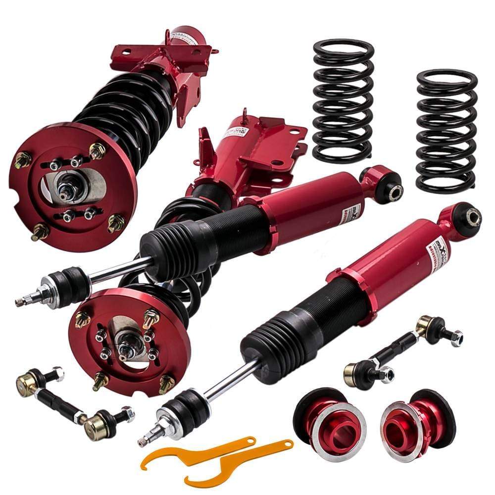 Gewindefahrwerke Coilovers Gewindefahrwerk härteverstellbar für Ford Mustang S197 2005-2014 Rot