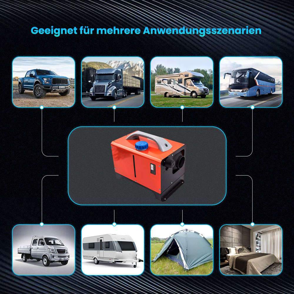 5KW~8KW 12V Luftheizung Standheizung Rot LCD Für Wohnmobil Caravan