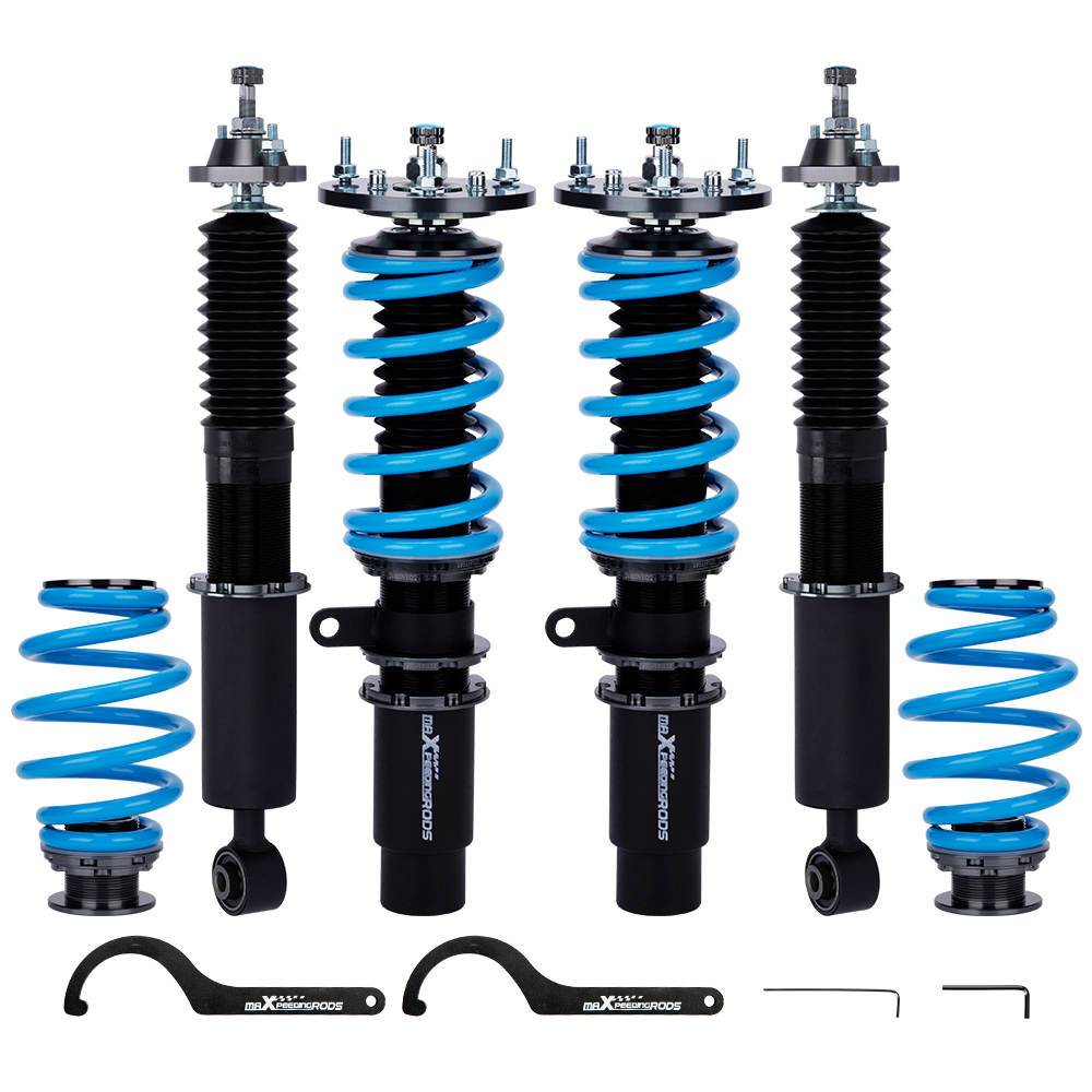 Höhe &amp; Dämpfer einstellbar Einstellbarer Dämpfer Coilover Gewindefahrwerke Kompatibel für BMW E46 3er Modelle 98-06 Federbeine