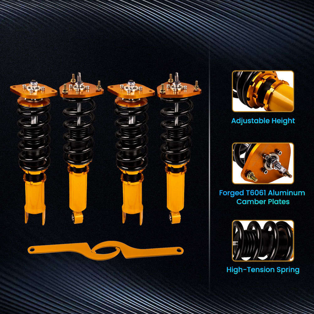 Kompatibel Für Nissan Gewindefahrwerke Coil Suspension Kit kompatibel für NISSAN 370Z Z34 2008+ Coupe Limousine Schraubenfeder