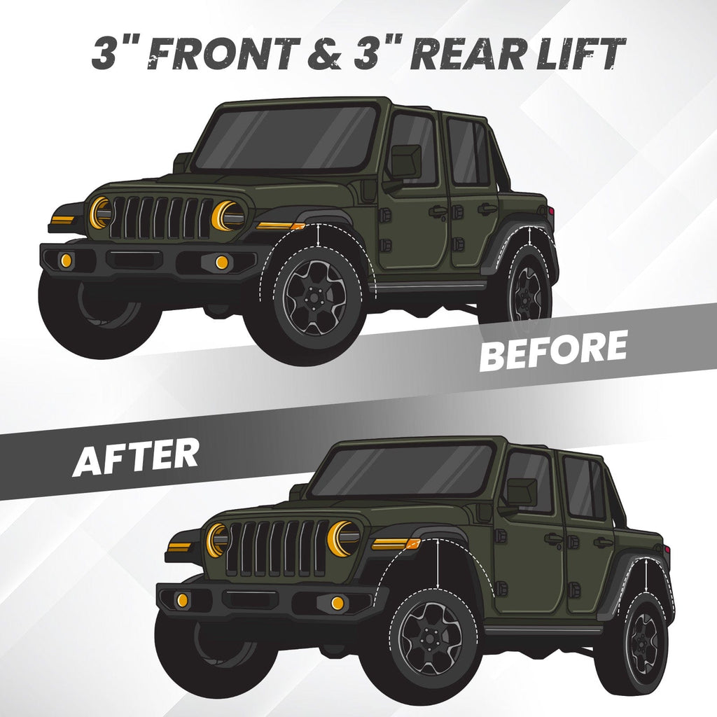 Lift Level Kit 3 Zoll Inch Leveling Lift Kit Höherlegungskit für Jeep Grand Cherokee Commander