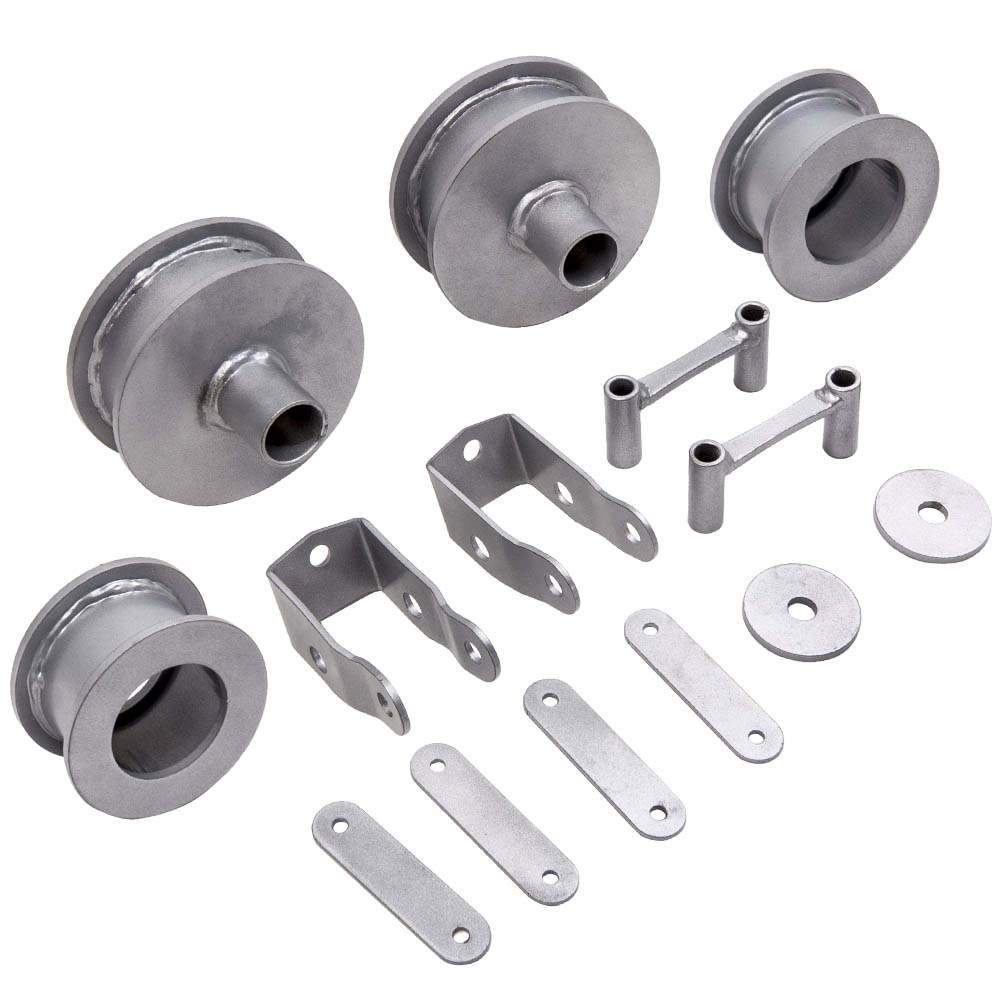 Lift Level Kit 2 Vorne + 1,5 Hinten Höherlegungssatz Level Lift Kit kompatibel für Jeep Wrangler JK