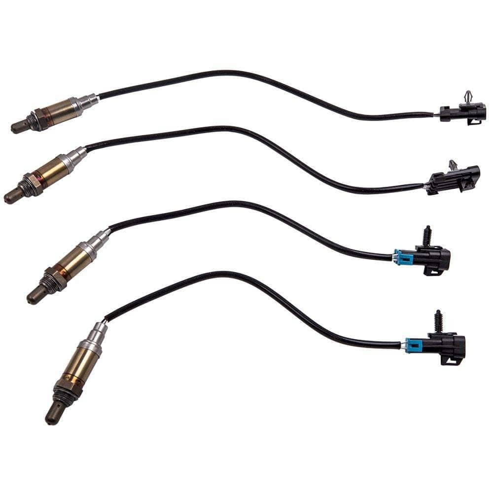 Luft-Kraftstoff-Verhältnis-Sensor 4x Lambdasonde Sauerstoffsensor kompatibel für Chevrolet Silverado 150 1996 1997 1998