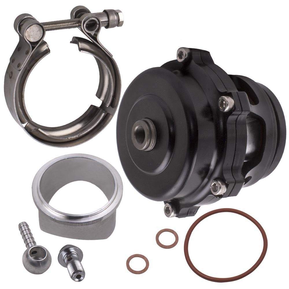 New 50mm V-Band Aluminium Turbo Charger BOV Blow off Valve 35psi Boost + Flange