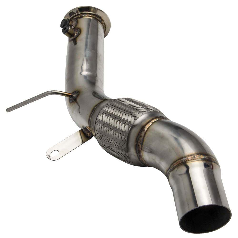 New Edelstahl Downpipe 76mm 3 Zoll für BMW 5er F07 F10 F11 525d 530d 535d N57