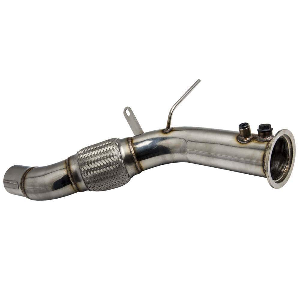 New Edelstahl Downpipe 76mm 3 Zoll für BMW 5er F07 F10 F11 525d 530d 535d N57