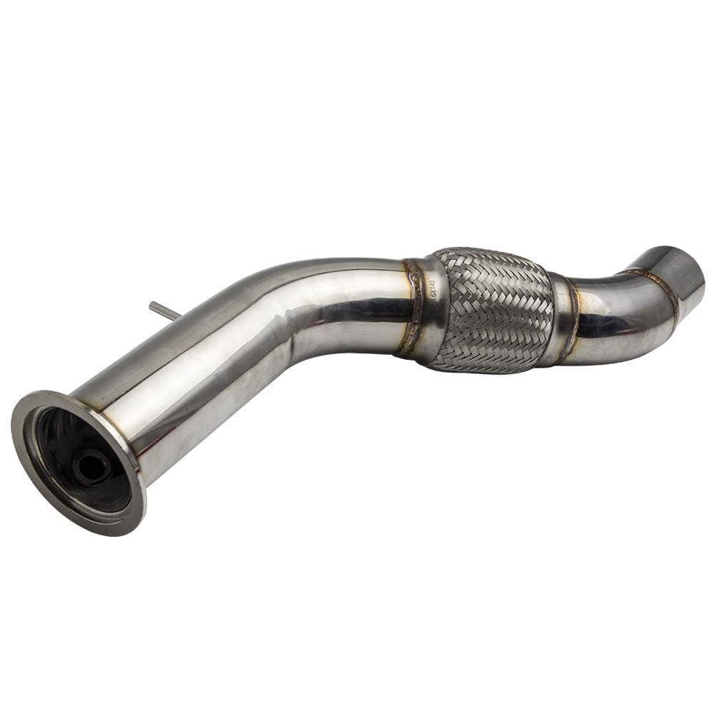 New Edelstahl Downpipe 76mm 3 Zoll für BMW 5er F07 F10 F11 525d 530d 535d N57