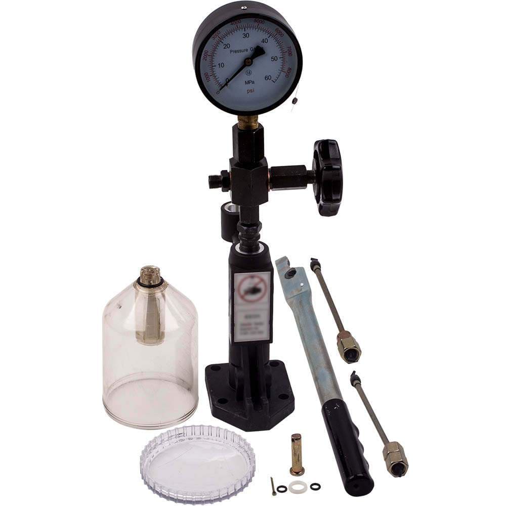 New Top Diesel Einspritzdüsen Prüfgerät Dualskala Manometer 0-600 Bar 0-8000 PSI