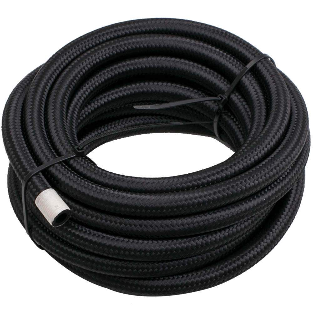 New AN6 AN-6 Nylon Edelstahl Geflochtener Kraftstoffschlauch Ende Adapter Kit Ölleit