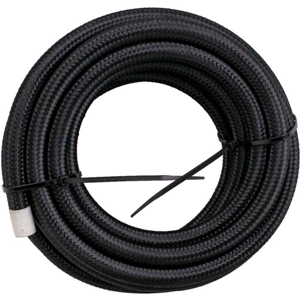 New AN6 AN-6 Nylon Edelstahl Geflochtener Kraftstoffschlauch Ende Adapter Kit Ölleit