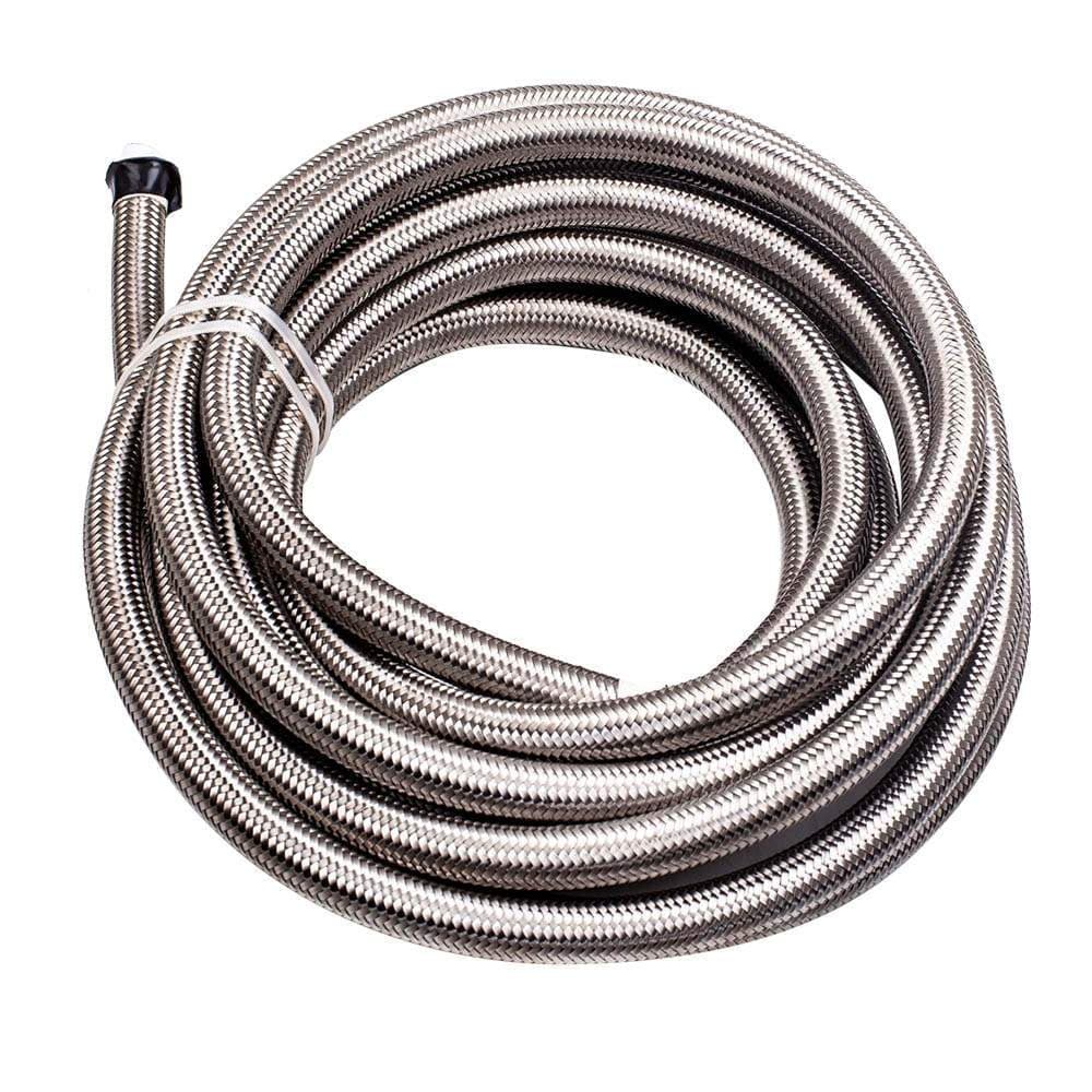 New AN10 AN-10 Braided PTFE E85 Ethanol Oil Gas Line Fuel Hose10 Pieces End Fitting