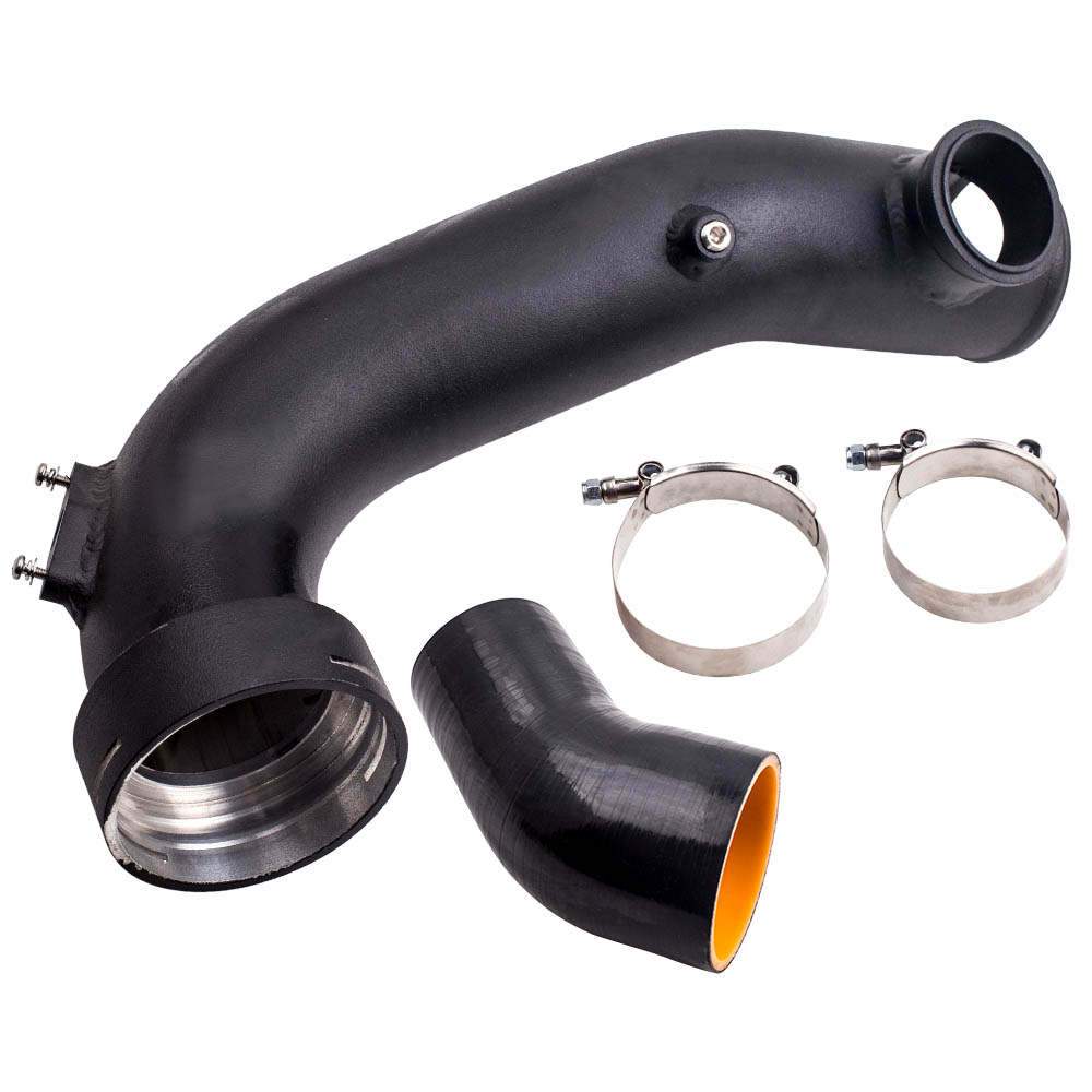 New Intake Turbo Charge Pipe Cooling Kit Set Black For BMW E91 Touring N54 335i