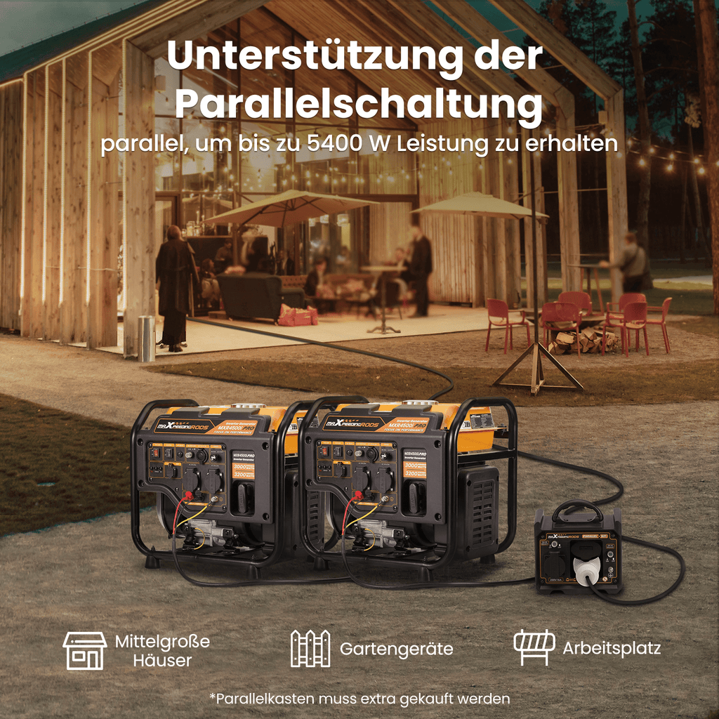 New 3000W 3200W Inverter Stromerzeuger Benzin für Camping 23.5KG tragbar Generator