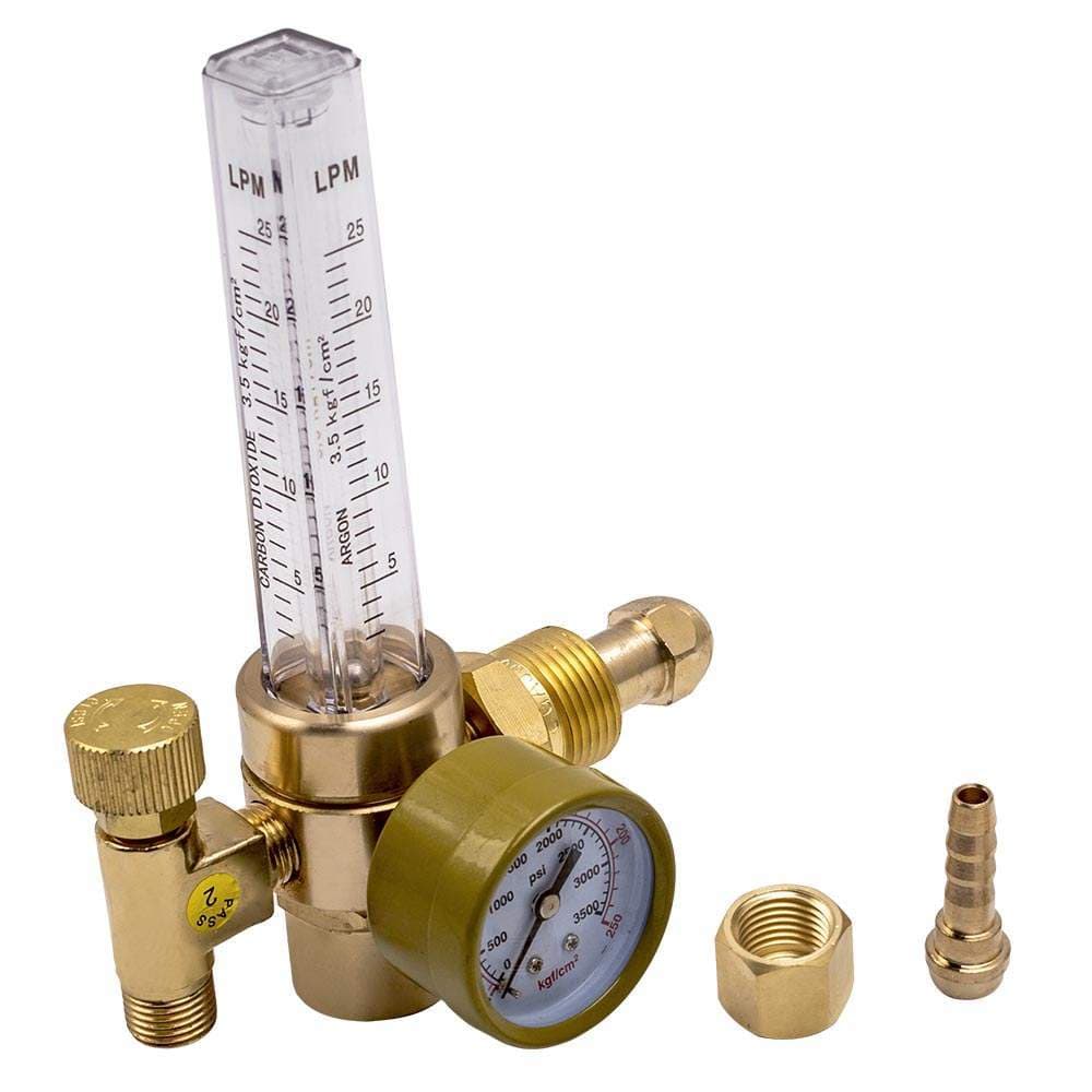 New Argon CO2 Druckgas Mig Tig Durchflussmesser Regler Schweißen Schweißgerät 3500 PSI