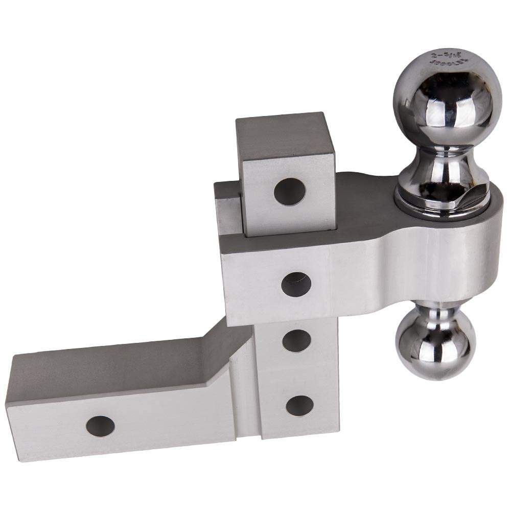 New 6&quot; Einstellbare Anhänger Drop Hitch 2&quot; Empfänger Dual Balls 2&quot; &amp; 2-5 16&quot; 5000LB