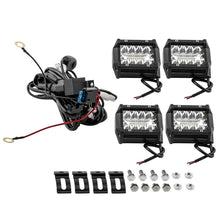 Laden Sie das Bild in den Galerie-Viewer, New 4x4 LED-Arbeits Lichtleisten Flood Spot Combo Nebelscheinwerfer 4WD 10000LM