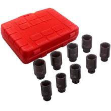 Laden Sie das Bild in den Galerie-Viewer, Timing Tool kit 9Pcs Antrieb Deep Impact Sockel Hex Socket Set 9/30/31/32/33/34/35/36/38mm