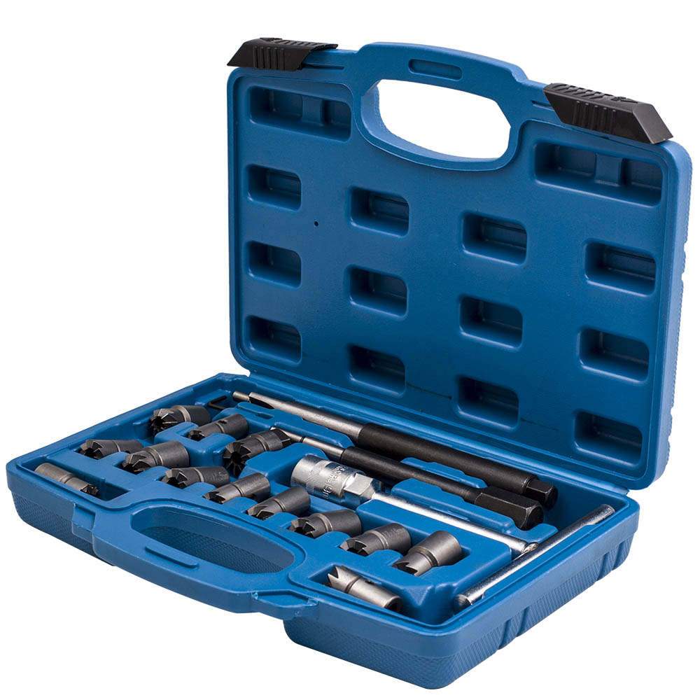 Timing Tool kit 17tlg Diesel Injektoren Injektor Fräser Dichtflächen Satz Dichtsitz Werkzeug kit