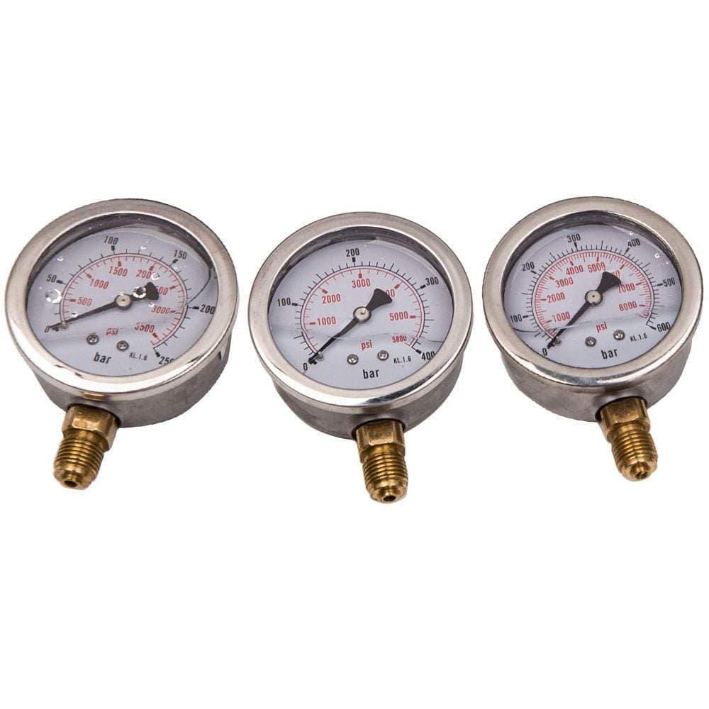 Tragbares Hydraulik-Drucktestset Für Bagger – 3 Manometer (250/400/600 Bar), 2 Schläuche, 6 Kupplungen, Im Robusten Koffer Bagger Prüfset Digital Tragbares Hydraulik-Drucktestset Für Bagger – 3 Manometer (250/400/600 Bar), 2 Schläuche, 6 Kupplungen, Im Robusten Koffer Bagger Prüfset Digital