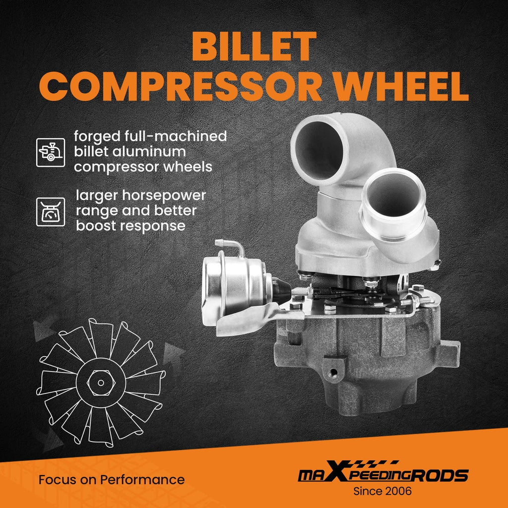 Turbo Billet-Kompressorrad Street Turbo TurboCharger kompatibel für Hyundai iLoad D4CB 125kw 170HP 2007-2016 53039880145