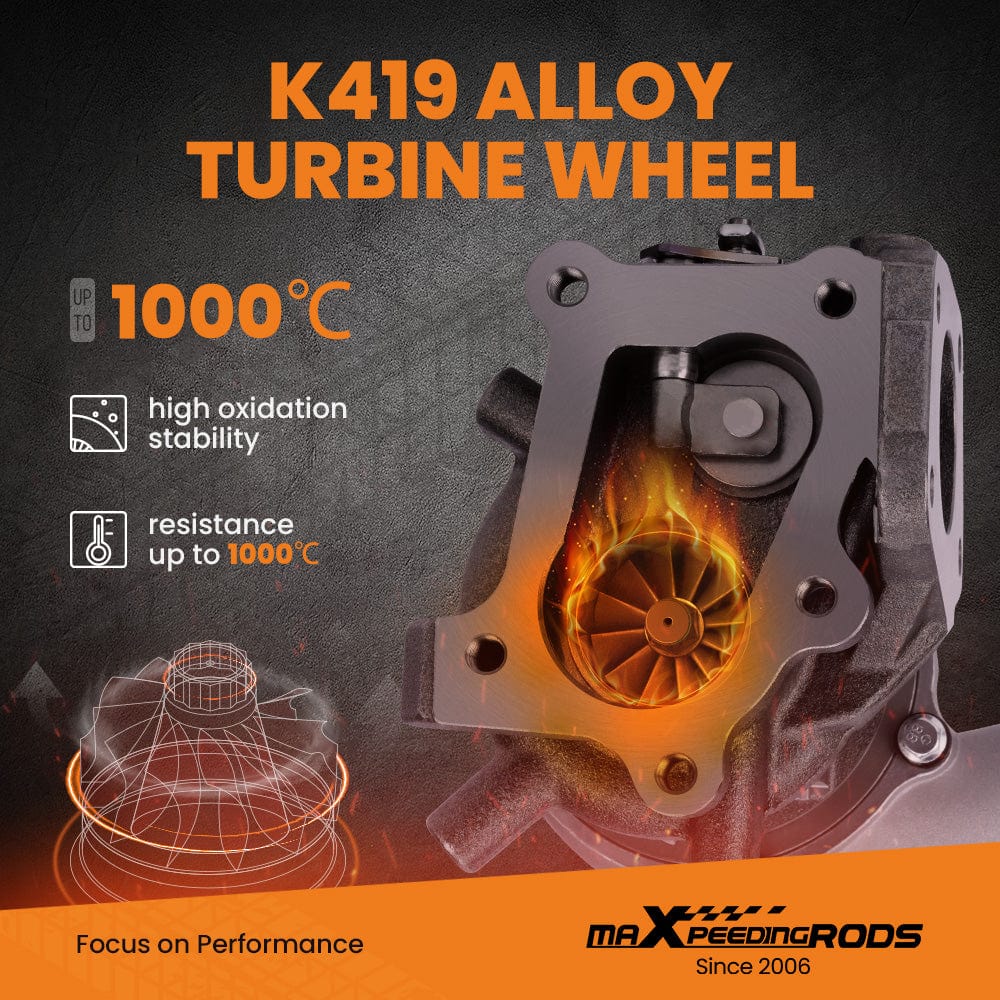 Turbo Billet-Kompressorrad Street Performance Turbolader Kompatibel für Mazda CX-7 Geschwindigkeit 3 Geschwindigkeit 6 2.3L mit MZR DISI 2.3 Turbo L3-VDT Motor