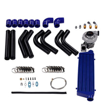 Laden Sie das Bild in den Galerie-Viewer, Turbo T3/T4 T04E Hybrid Turbolader + Universal Intercooler + Piping Kit turbo 10 tlg.