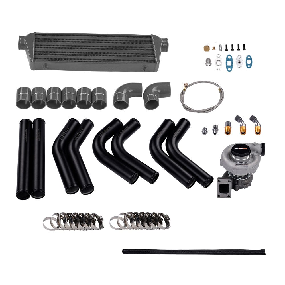 Turbo Universal T3/T4 T04E Hybrid Turbolader Kit Turbo Starter Kit 350 PS Intercooler