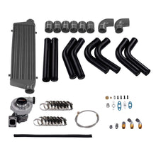 Laden Sie das Bild in den Galerie-Viewer, Turbo Universal T3/T4 T04E Hybrid Turbolader Kit Turbo Starter Kit 350 PS Intercooler