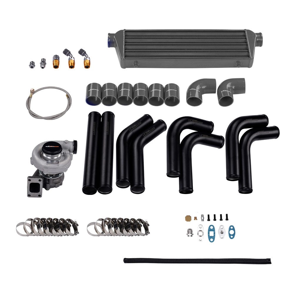 Turbo Universal T3/T4 T04E Hybrid Turbolader Kit Turbo Starter Kit 350 PS Intercooler