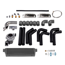 Laden Sie das Bild in den Galerie-Viewer, Turbo Universal T3/T4 T04E Hybrid Turbolader Kit Turbo Starter Kit 350 PS Intercooler