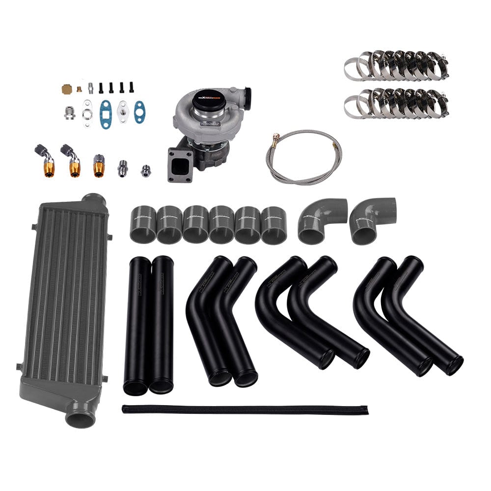 Turbo Universal T3/T4 T04E Hybrid Turbolader Kit Turbo Starter Kit 350 PS Intercooler