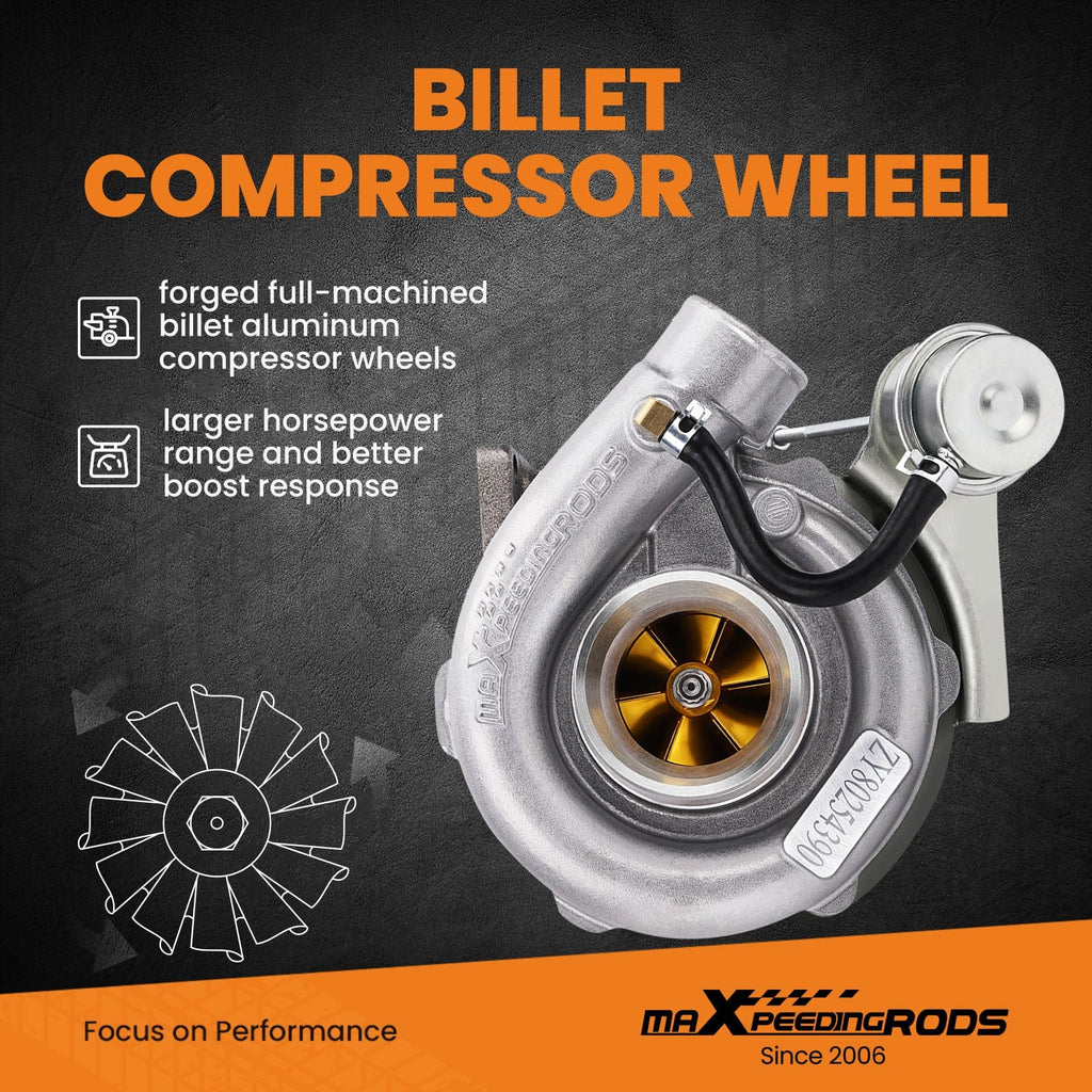 Turbo Billet-Kompressorrad Straßenturbolader Perfekt für alle 4 oder 6 Zyl, 1.5L- 2.5L Motoren