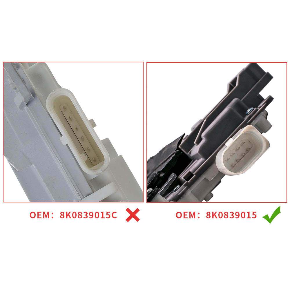 Türschlossantrieb 8K0839015 Türschloss Stellmotor für Audi A4 B8 8K Q7 4L VW Touareg hinten links