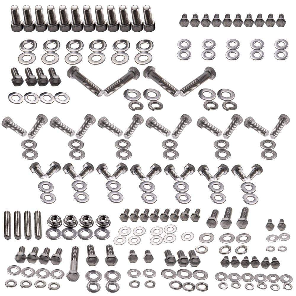 Zylinderkolbensatz For Chevy Sbc 265 305 307 327 350 400 Stainless Hex Bolt Kit Small Block